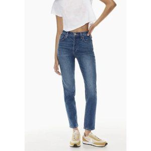 DENIM FORUM The Yoko High Rise Slim Jeans in Dark Harvest - Size US 30 NWT